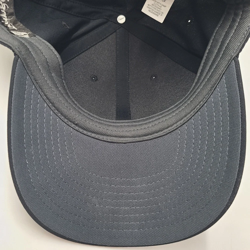 Nike Hat Adjustable Black White Transamerica Swoosh Logo Dri-Fit Club Cap Men